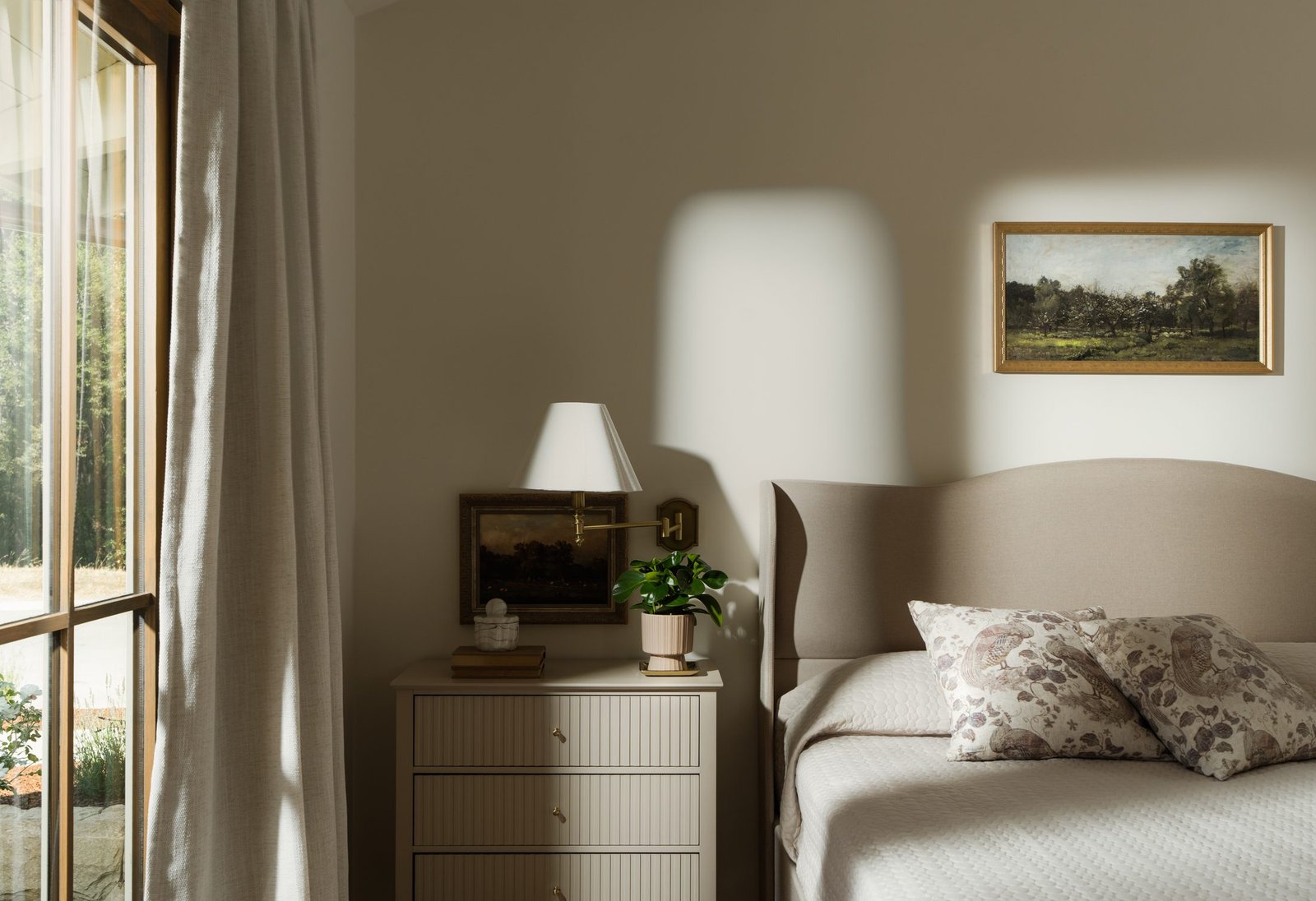 Bedroom with a sitting area