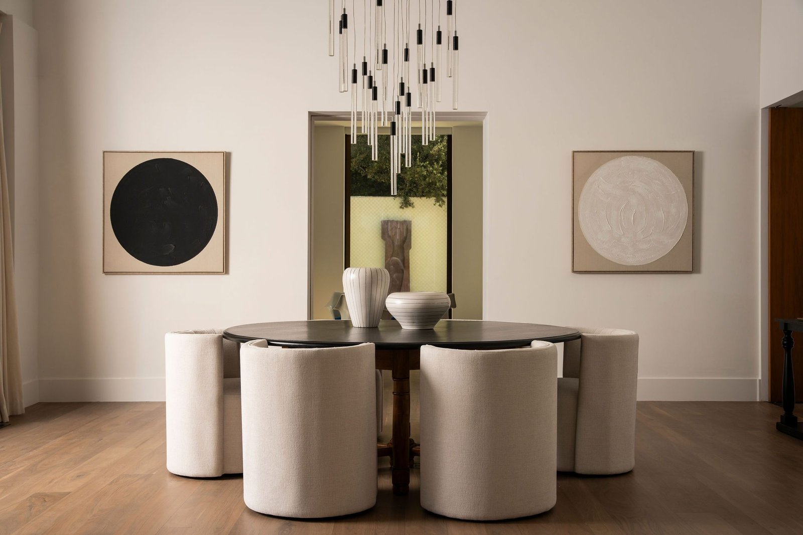 Dining room with pendants