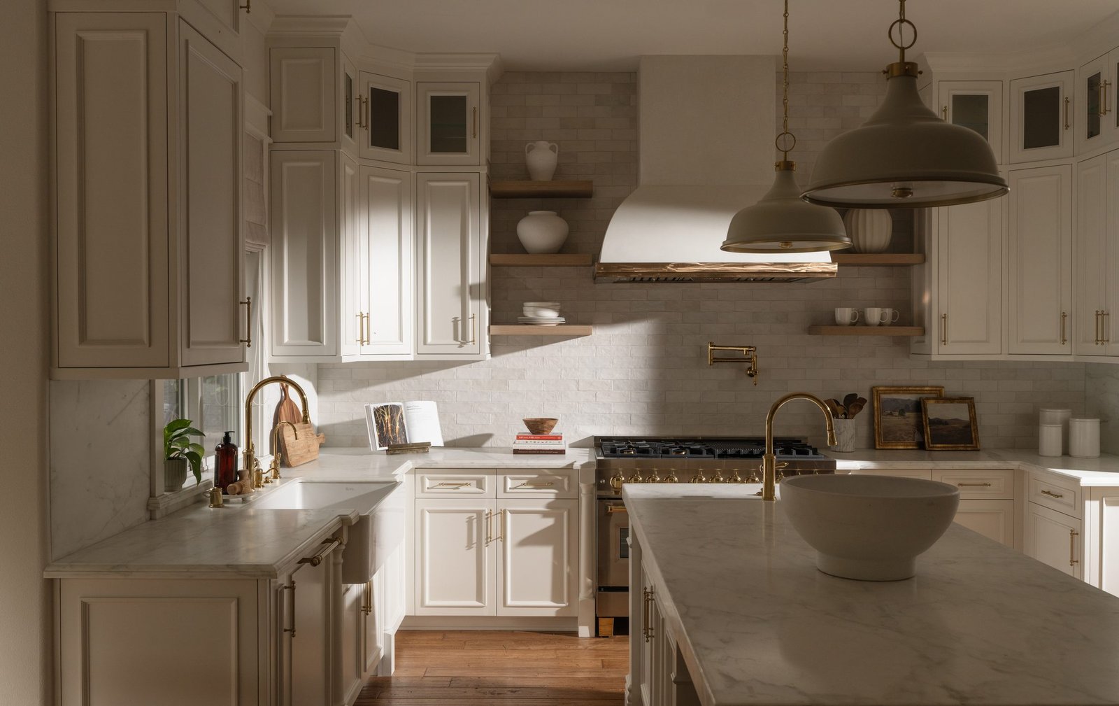 Bright white kitchen